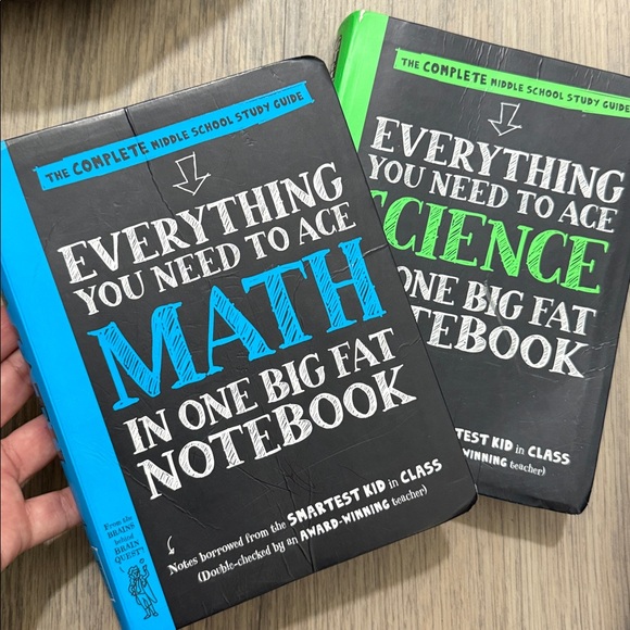 2 book Math Science Big Fat Notebook Set - Picture 2 of 2